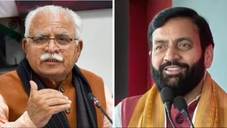 हरियाणा के पूर्व CM व BJP के करनाल से लोकसभा उम्मीदवार मनोहर लाल खट्‌टर को पानीपत में जबरदस्त विरोध का सामना करना पड़ा