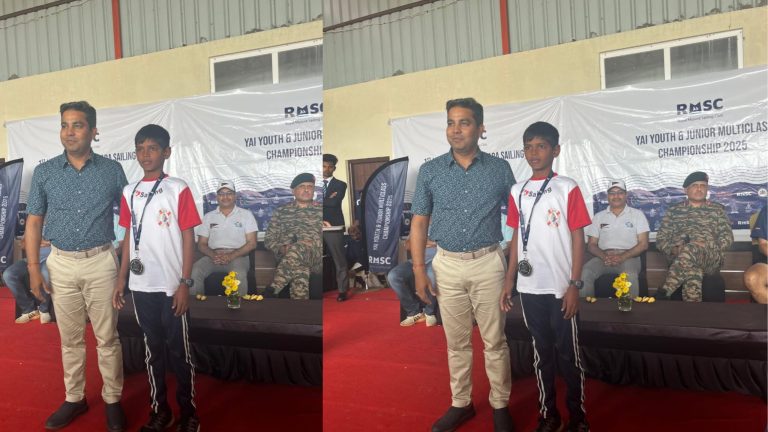 हरियाणा के नौकायन खिलाड़ियों की राष्ट्रीय प्रतियोगिता सोहना के आयु कुमार ने ग्रीन फ्लीट वर्ग में रजत पदक किया अपने नाम