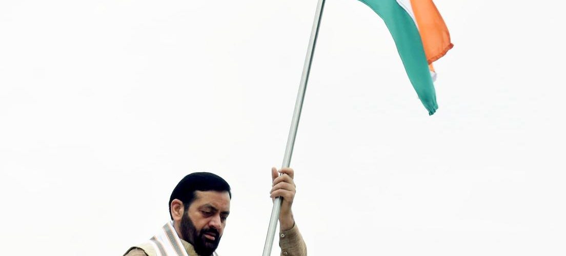 मुख्यमंत्री नायब सिंह सैनी ने हर घर तिरंगा अभियान के तहत संत कबीर कुटीर में लगाया तिरंगा