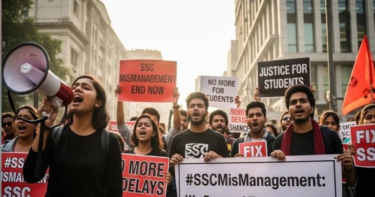SSC परीक्षा में लिखी गई बर्बादी की स्क्रिप्ट लाखों छात्रों का भविष्य बना मज़ाक ?