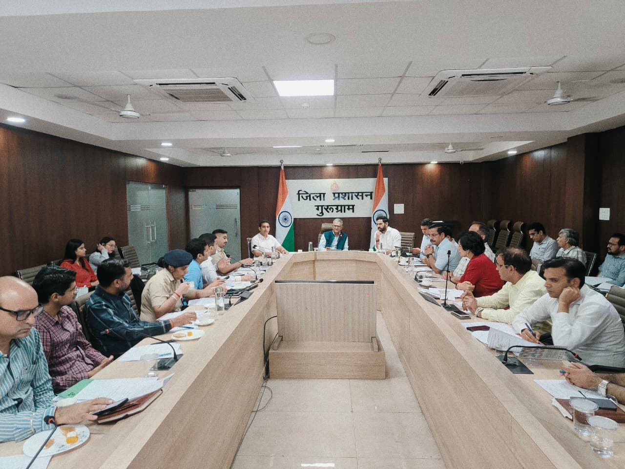 प्रधान सलाहकार (शहरी विकास) डी. एस ढेसी की अध्यक्षता में जिला स्तरीय समन्वय समिति की 8वीं बैठक सम्पन्न बैठक में भूजल के दुरुपयोग पर सख़्त कार्रवाई के निर्देश, जीएमडीए संभालेगा सेक्टर 81–115 में सीवर नेटवर्क का जिम्मा एचएसवीपी और नगर निगम मानेसर द्वारा माइक्रो एसटीपी माध्यम से बनाई जाएगी स्थानीयकृत सीवेज उपचार की योजना