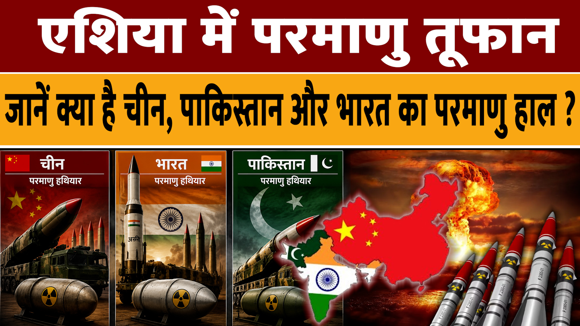 चीन के पास अब करीब 600 परमाणु हथियार हैं दुनिया में कुल 12,187 परमाणु हथियार मौजूद हैं। नई दिल्ली , 8 जून- दुनिया में बढ़ती सामरिक प्रतिस्पर्धा के बीच भारत की परमाणु ताकत और मजबूत हुई है। ताजा वैश्विक आकलन के मुताबिक भारत के परमाणु हथियारों की संख्या बढ़कर 190 हो गई है। वहीं पाकिस्तान 170 परमाणु हथियारों के साथ वहीं का वहीं बना हुआ है। चीन परमाणु हथियारों की दौड़ में काफी आगे है। आंकड़े बताते हैं कि भारत ने अपने परमाणु भंडार में बढ़ोतरी कर दक्षिण एशिया में अपनी रणनीतिक बढ़त को और मजबूत किया है। हालांकि तस्वीर का दूसरा पहलू भारत के लिए चिंता बढ़ाने वाला भी है। पाकिस्तान से आगे निकलने के बावजूद भारत का सबसे बड़ा रणनीतिक प्रतिद्वंद्वी चीन परमाणु हथियारों की दौड़ में काफी आगे है। चीन के पास अब करीब 600 परमाणु हथियार हैं और वह दुनिया का सबसे तेजी से अपना परमाणु जखीरा बढ़ाने वाला देश माना जा रहा है।