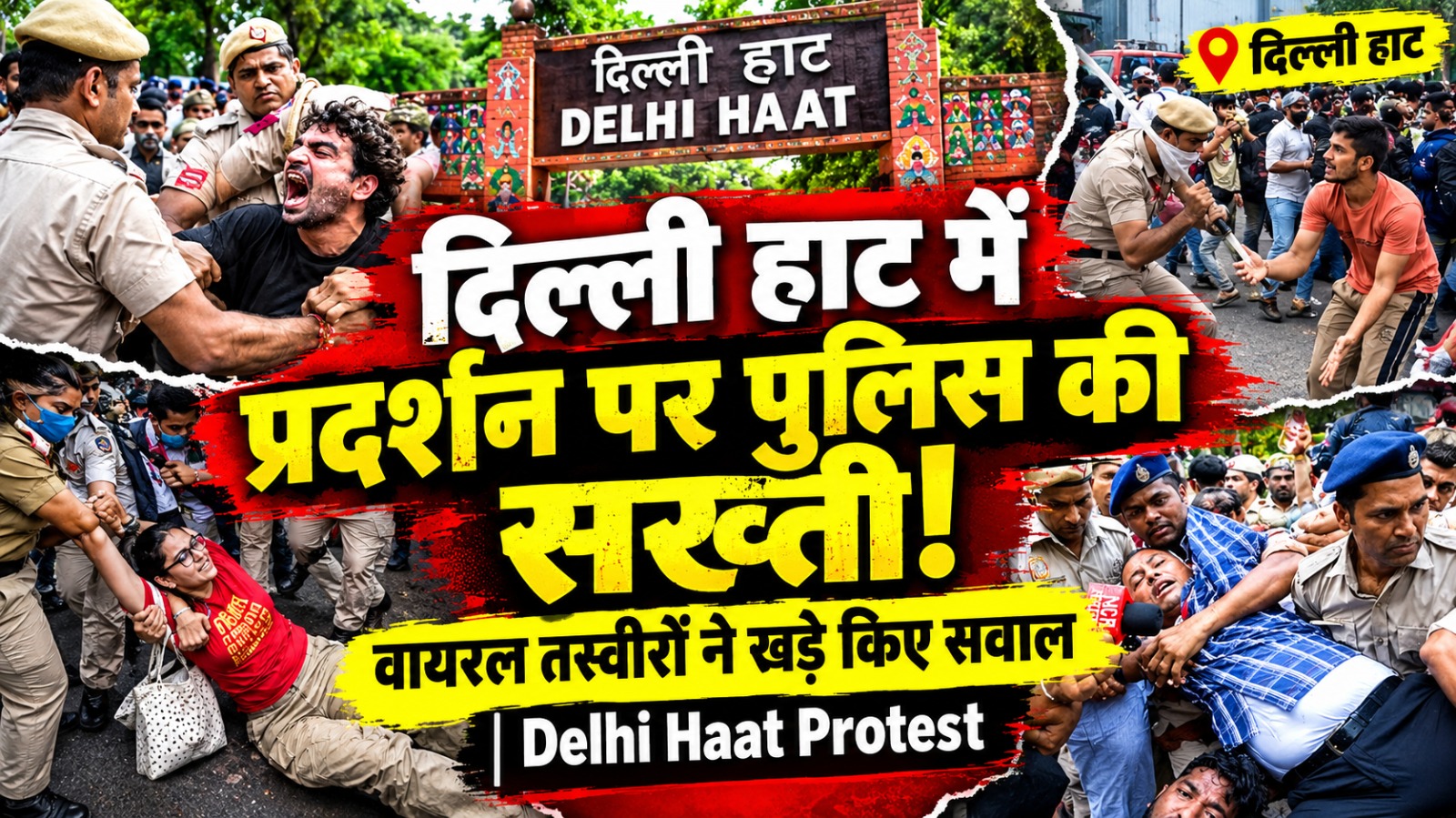 दिल्ली पुलिस की कार्रवाई को छात्र नहीं भूल पाएंगे! CJP प्रदर्शन के दौरान युवाओं पर लाठीचार्ज, महिलाएं भी घायल