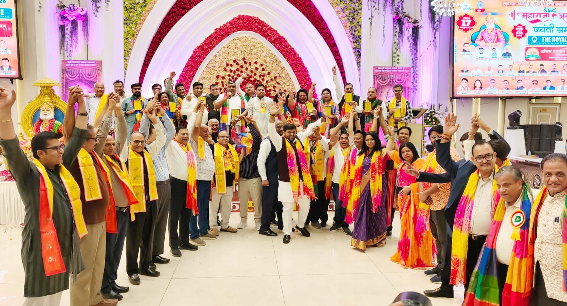 न्यू गुरुग्राम में धूमधाम से मनाई गई महाराजा अग्रसेन जयंती, सैकड़ों अग्रवाल परिवार हुए शामिल
